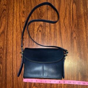 Coach Midnight Blue Leather Crossbody Bag